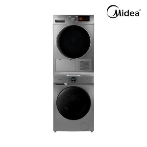 [미디어] Midea 트윈타워 10kg 의류건조기 + 12kg 드럼세탁기 실버 MF200W120B/S-KR+MCD-H103S [방문설치]